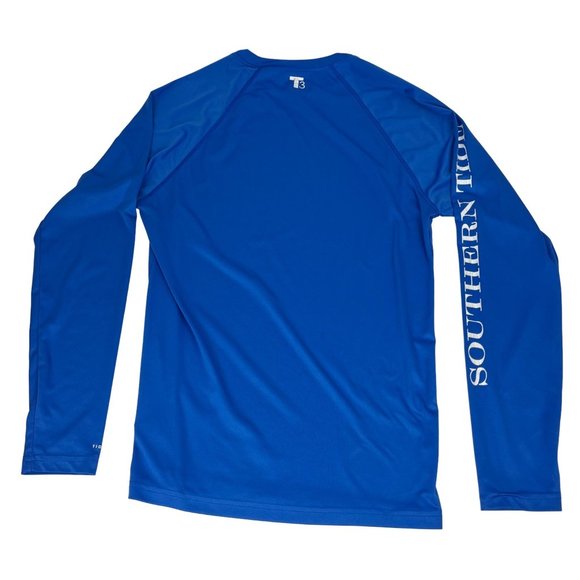 Southern Tide Tide to Trail Long-Sleeve Performance Shirt Blue Sz. S - Picture 4 of 5